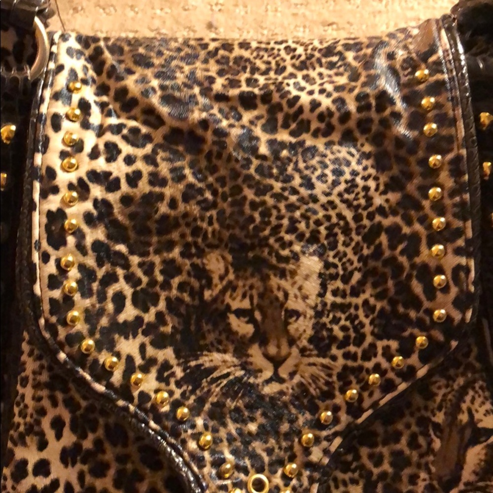 Leopard print purse